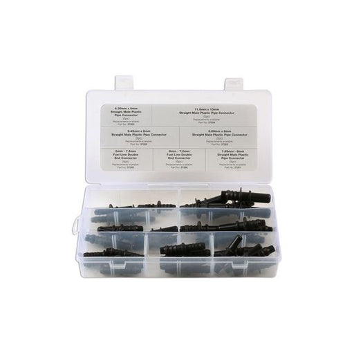 Connect Straight Fuel Line Pipe Connectors Assortment 35pc 34032 Tool Connection - Dynamic Drive