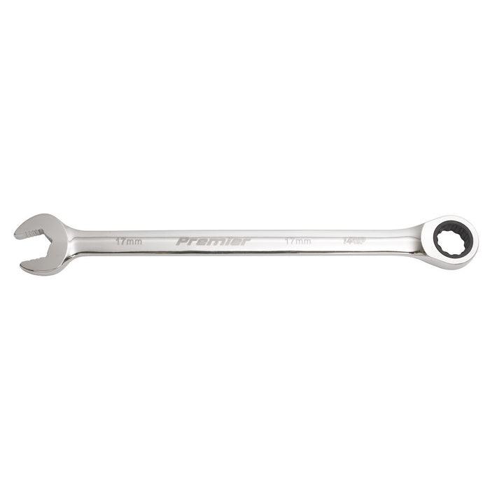 Sealey Combination Ratchet Spanner Set 10pc Extra-Long Metric AK63914 Sealey - Dynamic Drive