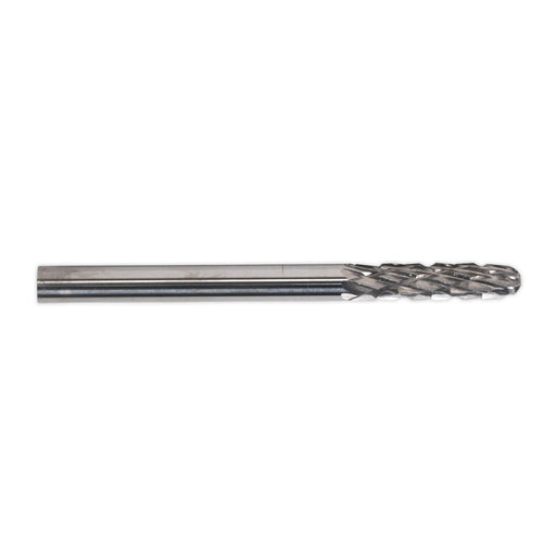 Sealey Micro Rotary Burr Set 3 Pack 3mm Cylinder Ball Nose Carbide Metal Sealey  - Dynamic Drive
