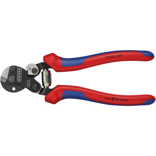 Draper Knipex Wire Rope Cutters with Heavy Duty Handles, 160mm 04598 Draper - Dynamic Drive