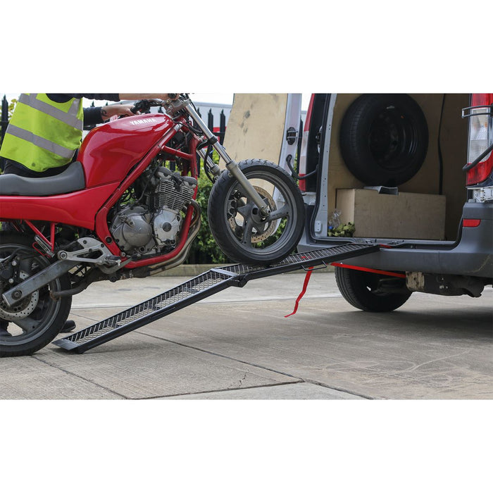 Sealey Steel Mesh Folding Loading Ramp 360kg Capacity MR360 Sealey - Dynamic Drive