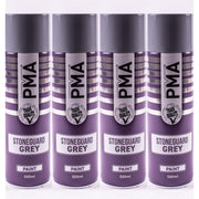 4 x PMA Professional Stone Guard Grey 500ml Spray Paint High Coverage PMA - Dynamic Drive