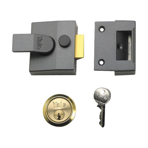 Yale Locks 84 Standard Nightlatch 40mm Backset DMG Finish Box Yale Locks - Dynamic Drive