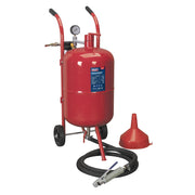 Sealey Shot Blaster with Water Trap & Wheels 37L SB997 Sealey - Dynamic Drive