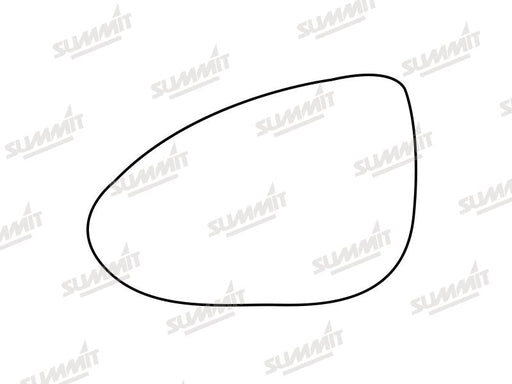 Summit Stick-On Standard Mirror Glass fits Chevrolet Aveo 12 to 17 LHS Summit - Dynamic Drive