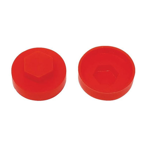 Forgefix TechFast Cover Cap Poppy Red 16mm (Pack 100) ForgeFix - Dynamic Drive