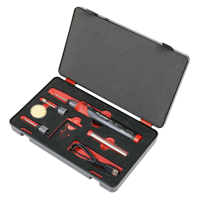 Sealey Lithium-ion Rechargeable Soldering Iron Kit 30W SDL11 Sealey - Dynamic Drive