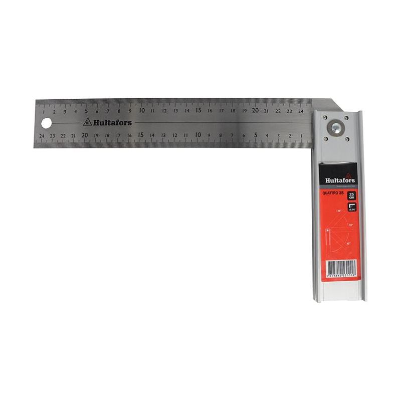 Hultafors Quattro Adjustable Try Square 250mm (10in) Hultafors - Dynamic Drive