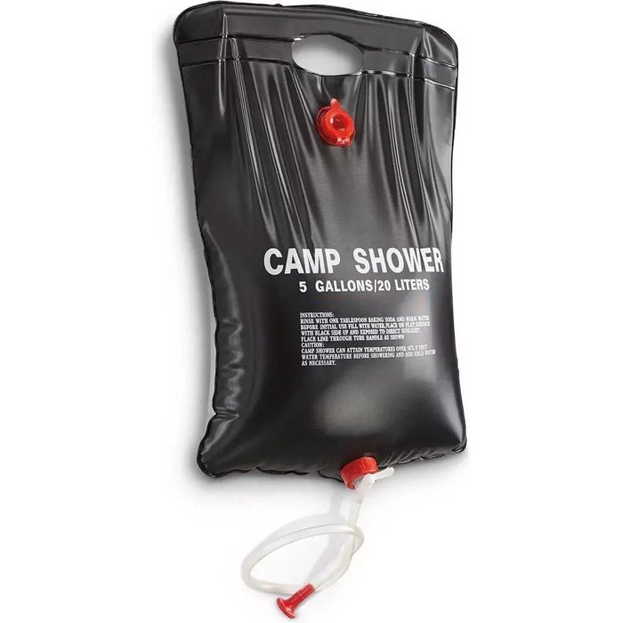 2 x 20L Solar Power Shower Bag Outdoor Solar Heating Camping Hiking Shower Water Bag Camp Active  - Dynamic Drive