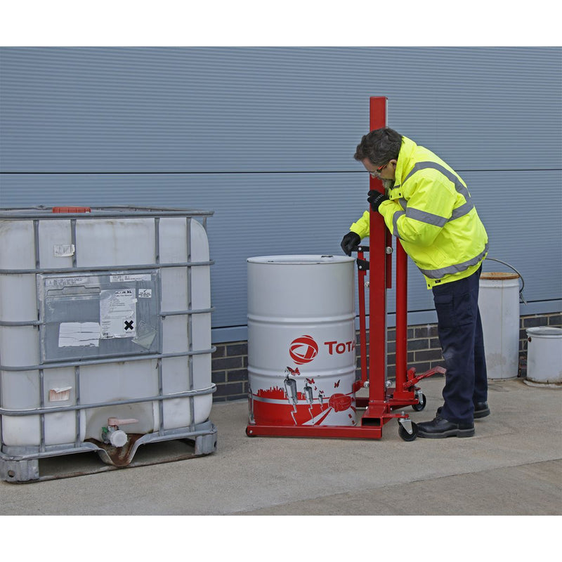 Sealey Hydraulic Drum Truck & Van Loader 205L DH03 Sealey - Dynamic Drive