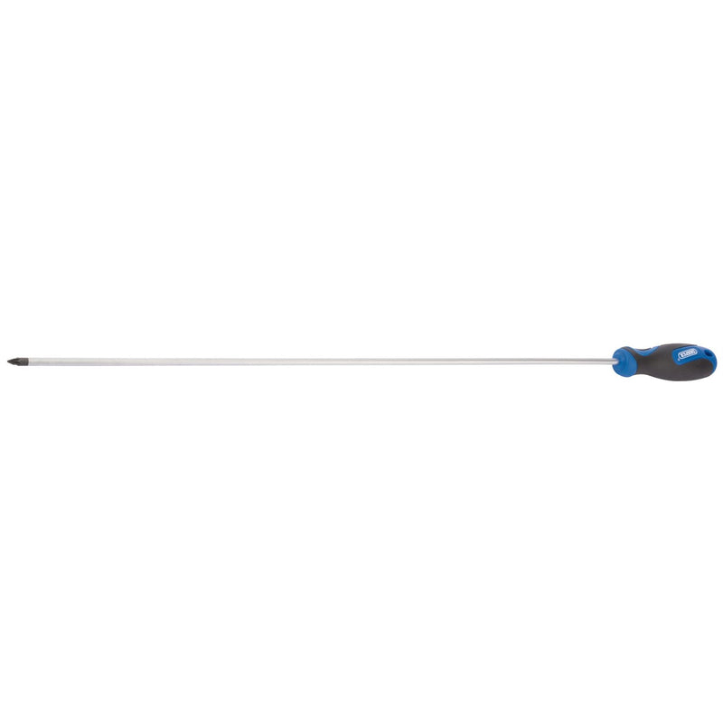 Draper Extra Long Reach Soft Grip PZ Type Screwdriver, No.1 x 450mm 53487 Draper - Dynamic Drive