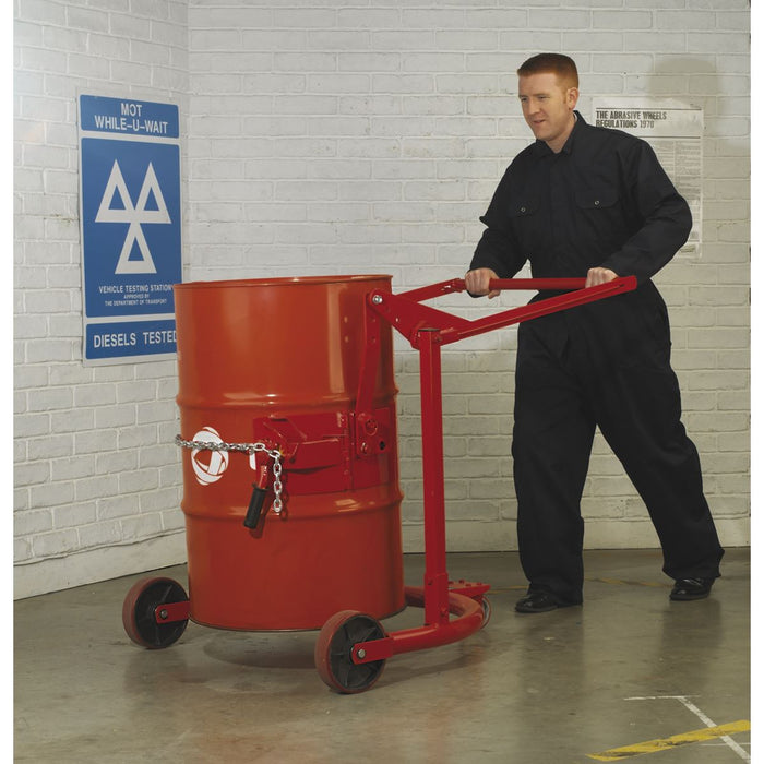 Sealey Mobile Drum Handler 205L DH02 Sealey - Dynamic Drive
