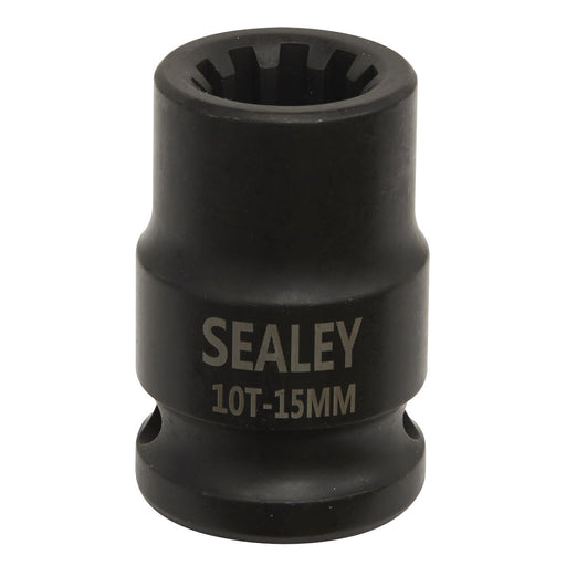 Sealey Brake Caliper Socket 1/2"Sq Drive 15mm 10-Point VS0990 Sealey - Dynamic Drive