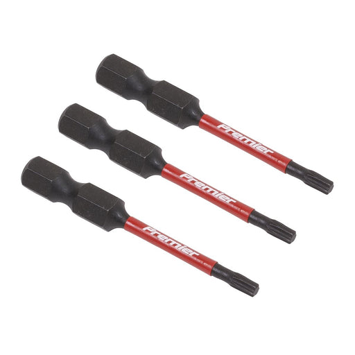 Sealey TRX-Star* T10 Impact Power Tool Bits 50mm 3pc AK8240 Sealey - Dynamic Drive