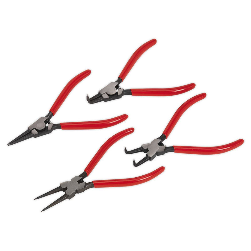 Sealey Circlip Pliers Set 4pc 180mm AK8454 Sealey - Dynamic Drive