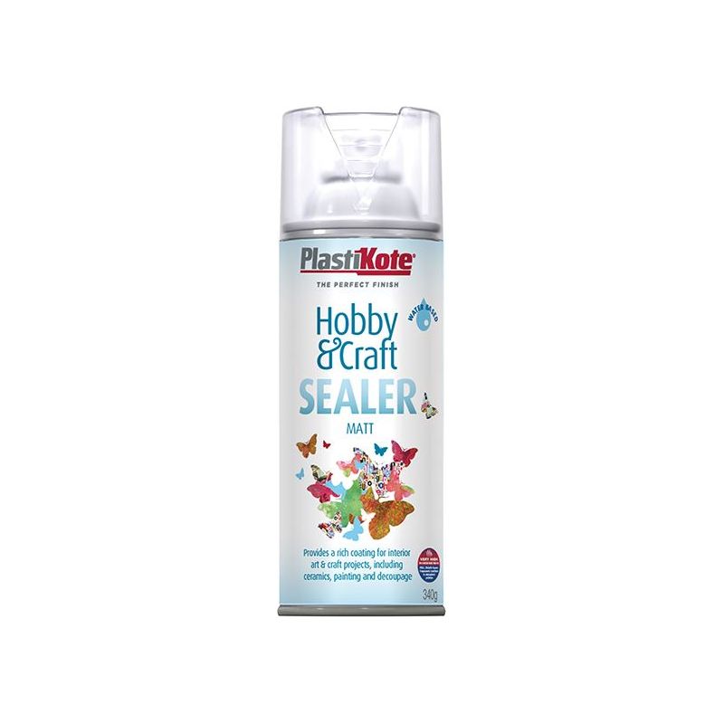 Plastikote Hobby & Craft Sealer Spray Clear Matt 400ml PlastiKote - Dynamic Drive