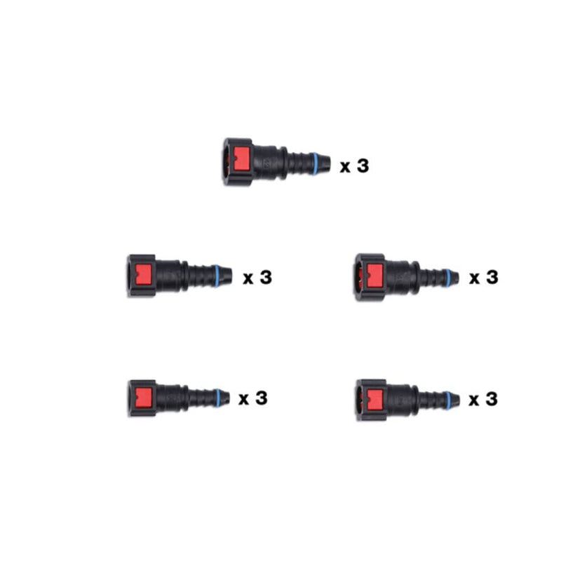 Connect Assorted Straight AdBlue Quick Connectors 15pc 34227 Tool Connection - Dynamic Drive