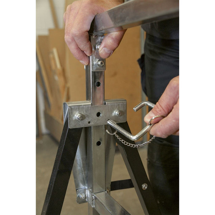Sealey Fold Down Telescopic Trestle 200kg Capacity - Pair FDT32 Sealey - Dynamic Drive