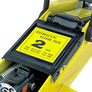 AA 2 Ton 2T Hydraulic Floor Trolley Jack Quick Lifting Heavy Duty Car Van Town Tools - Dynamic Drive