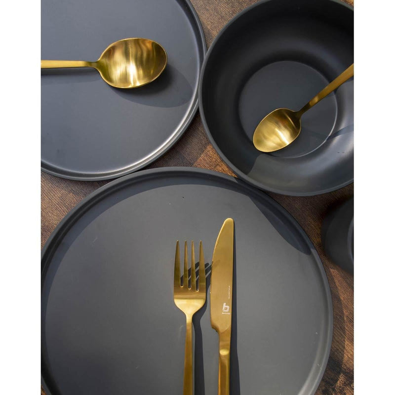 Bo-Camp Industrial Collection Tableware Patom 16 Pieces Anth Bo-Camp - Dynamic Drive