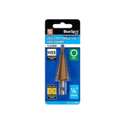 Bluespot Tools HSS 1/4in Hex Shank Step Drill 4-22mm BlueSpot Tools - Dynamic Drive