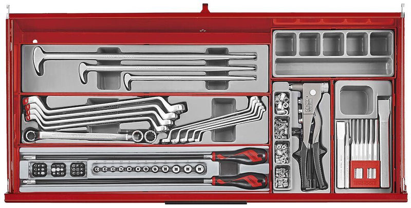 Teng Tools 37" PRO35™ roller cabinet tool kit 663 pieces red Town Tools - Dynamic Drive