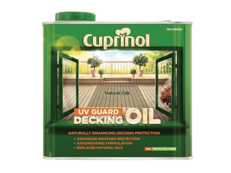 Cuprinol UV Guard Decking Oil Natural Oak 2.5 litre Cuprinol - Dynamic Drive