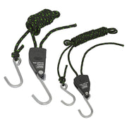 Sealey Parts Hanger/Tie Down Ratchet with S-Shaped Hooks 2m - Pack of 2 VS0114 Sealey - Dynamic Drive