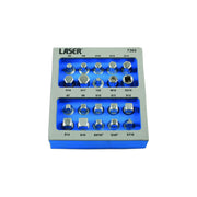 Laser Sump Plug Key Set 3/8"D 20pc 7365 Laser - Dynamic Drive