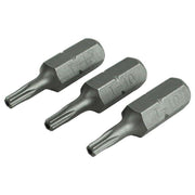 Faithfull Security S2 Grade Steel Screwdriver Bits T10S x 25mm (Pack 3) Faithfull - Dynamic Drive