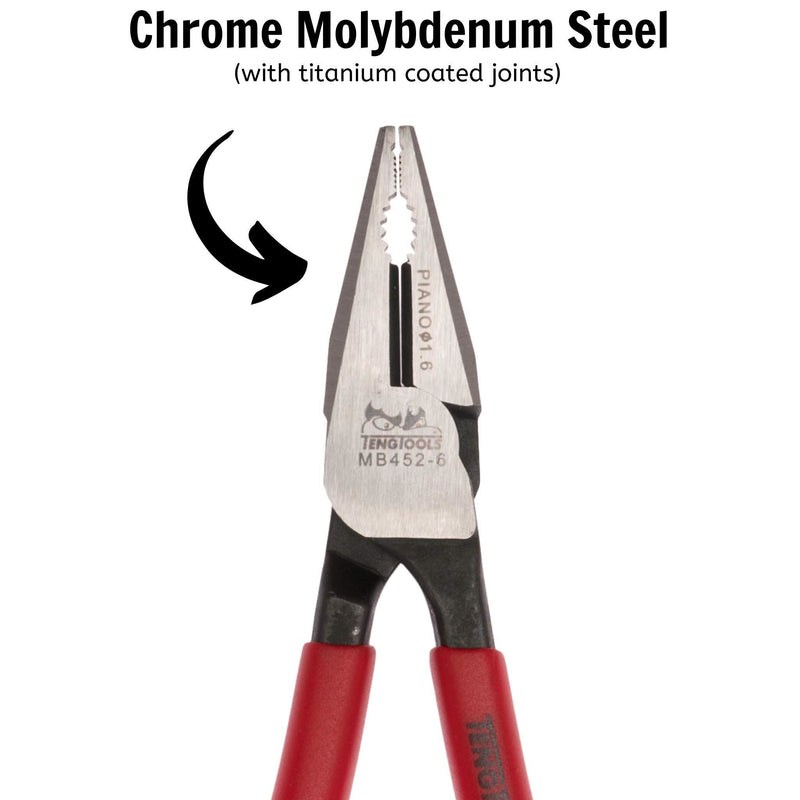 Teng Tools Heavy Duty Combination Plier 165mm Teng Tools - Dynamic Drive