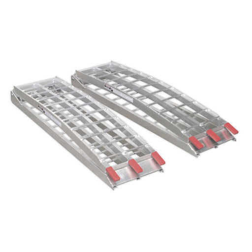 Sealey Aluminium Loading Ramps 680kg Capacity per Pair LR680 Sealey - Dynamic Drive
