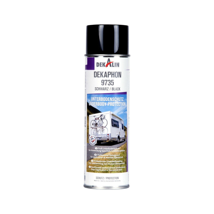 2 x Dekalin Dekaphon 9735 Underbody Protection 500ml BLACK Motorhome Caravan Dekalin  - Dynamic Drive