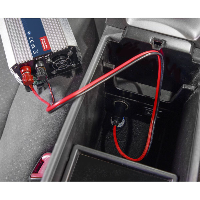 Sealey Power Inverter 500W 12V DC 230V~50Hz PI500 Sealey - Dynamic Drive