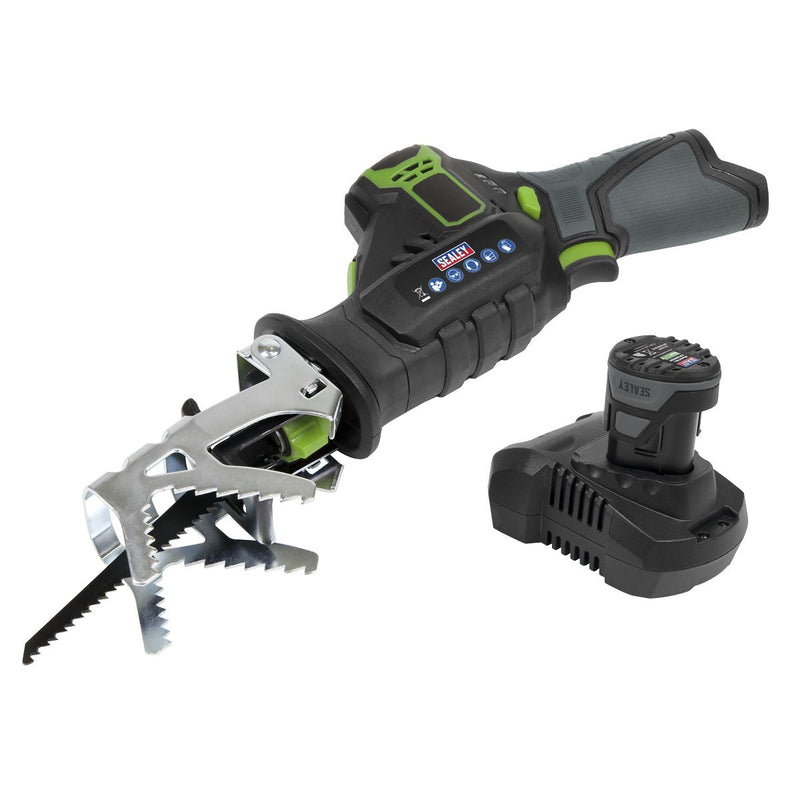 Sealey Cordless Reciprocating Saw Kit 10.8V 2Ah SV10.8 Series CP108VRS Sealey - Dynamic Drive