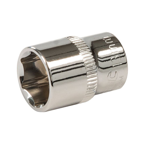 Silverline Socket 1/4" Drive 6pt Metric 13mm Silverline - Dynamic Drive