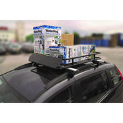 Leisurewize Universal Heavy Duty Steel Aerodynamic Roof Rack Bar Tray Carrier Streetwize  - Dynamic Drive