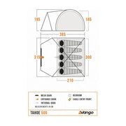 Vango Tahoe 500 Tent Deep Blue Vango - Dynamic Drive