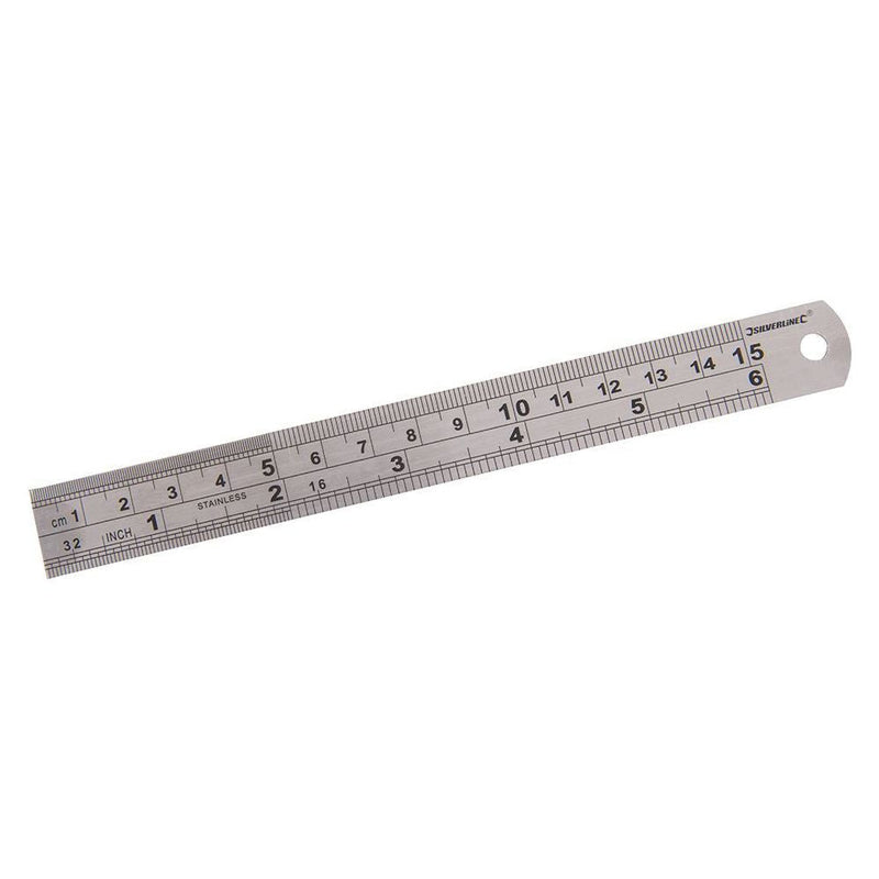 Silverline Steel Rule 150mm Silverline - Dynamic Drive