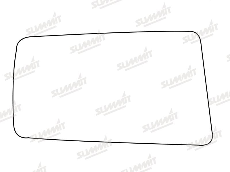Summit Stick-On Standard Mirror Glass fits Daihatsu Charade RHS Summit - Dynamic Drive