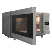 Flatbed Microwave in Silver Without Rotating Plate (230V, 700W, 20L) Nova - Dynamic Drive