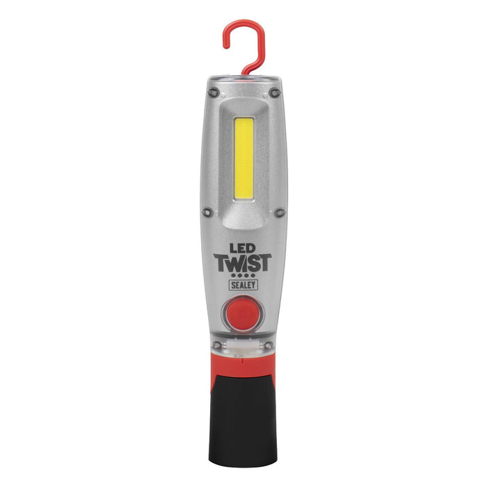Sealey LED Twist Rechargeable Inspection Light 16W COB & 1W SMD LED2001 Sealey - Dynamic Drive