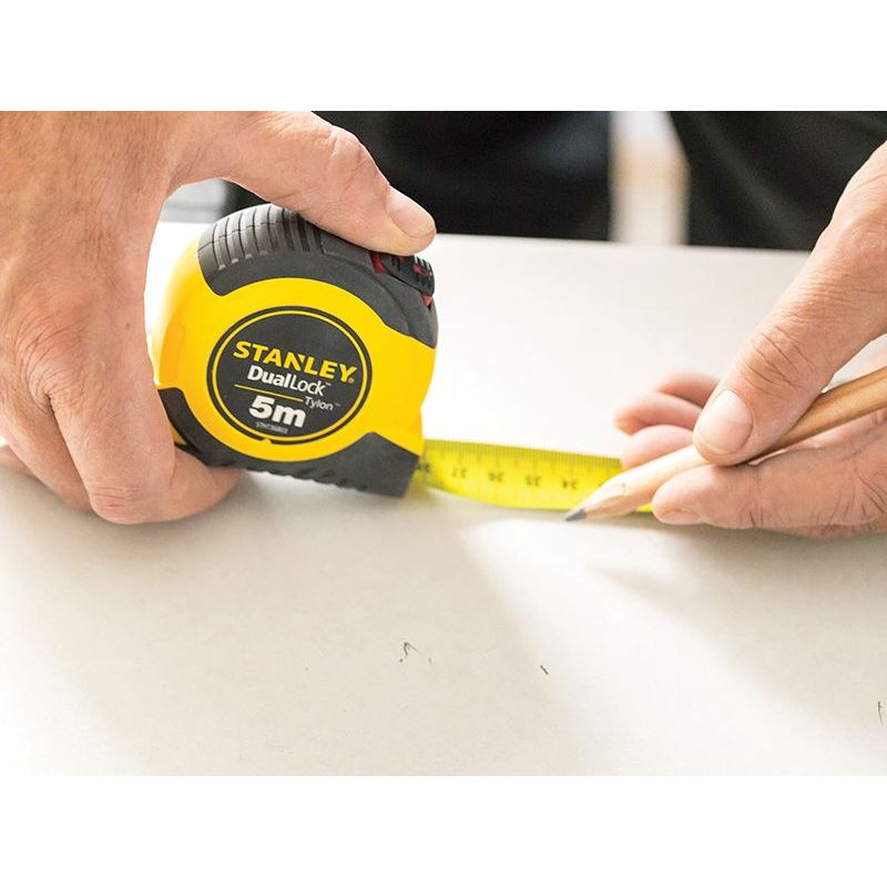 Stanley® Hand Tools DualLock™ Tylon™ Pocket Tape 5m (Width 19mm) (Metric only) STANLEY® Hand Tools - Dynamic Drive