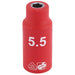 Draper Fully Insulated VDE Socket, 1/4" Sq. Dr., 5.5mm 31237 Draper - Dynamic Drive