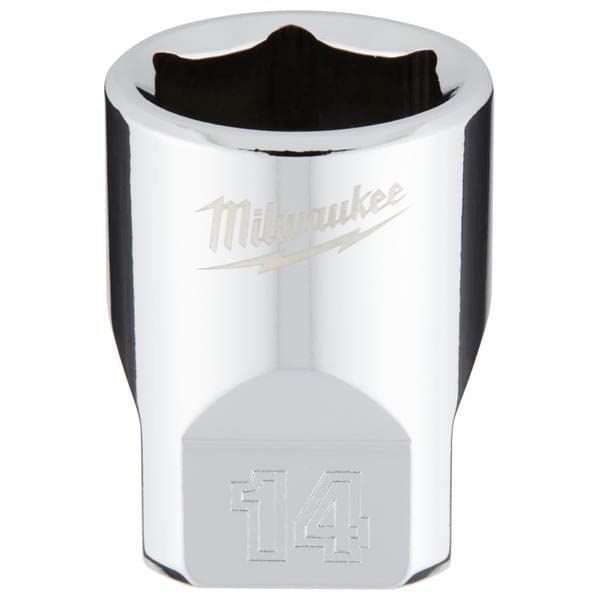 Milwaukee 1/4 Drive Socket Metric Standard 14mm 4932478322 Milwaukee - Dynamic Drive