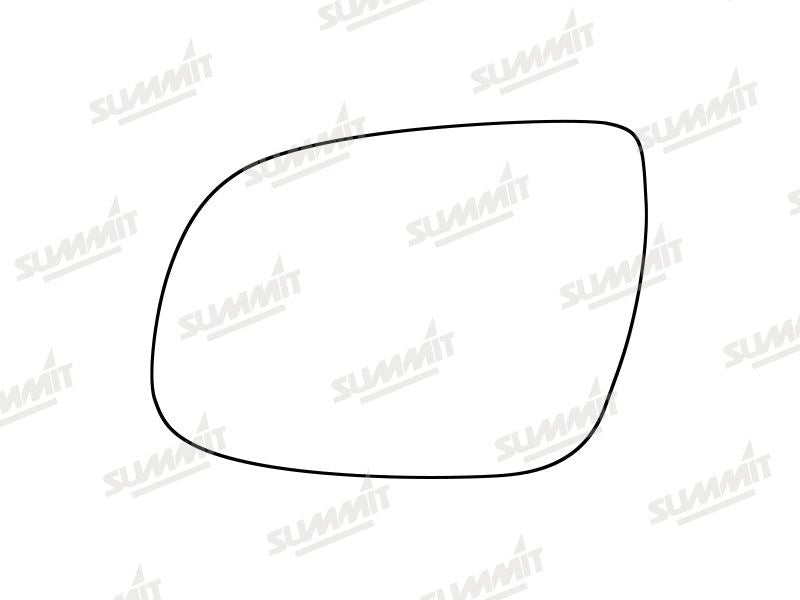 Summit Stick-On Standard Mirror Glass fits Kia Ceed 16 on LHS Summit - Dynamic Drive