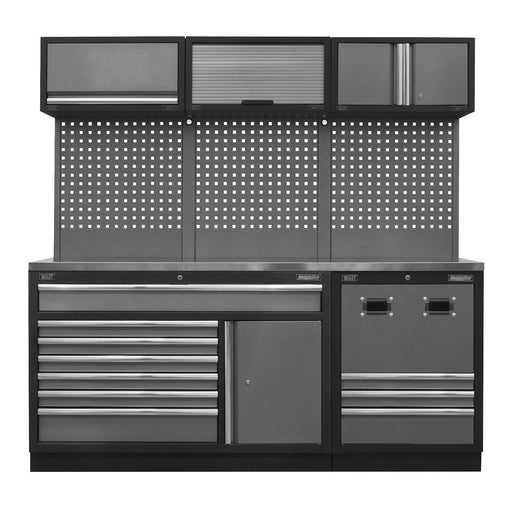 Sealey Modular Storage System Combo Stainless Steel Worktop APMSSTACK14SS Sealey - Dynamic Drive