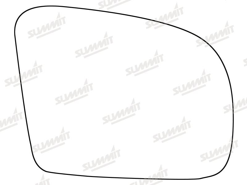 Summit Stick-On Standard Mirror Glass fits Mercedes M Class 08 to 15 RHS Summit - Dynamic Drive
