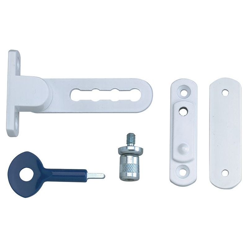Yale Locks P117 Ventilation Window Lock White Finish Pack of 1 Yale Locks - Dynamic Drive