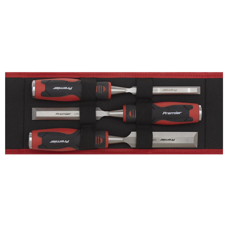 Sealey Hammer-Thru Wood Chisel 3pc Set AK9238 Sealey - Dynamic Drive